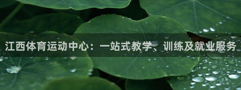 杏运体育3在线注册：江西体育运动中心：一站式教学、训练及就业服务