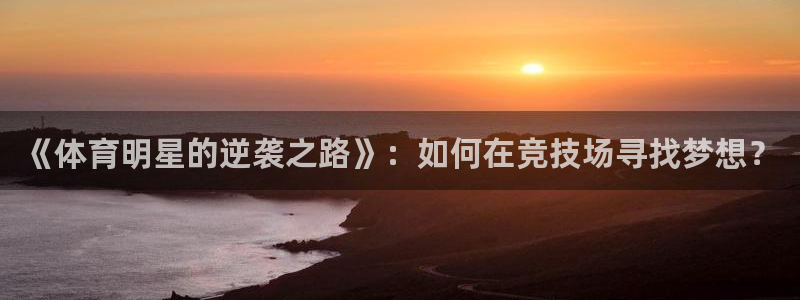 杏运3官网：《体育明星的逆袭之路》：如何在竞技场寻找梦想？